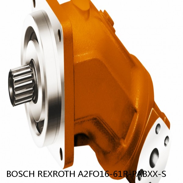 A2FO16-61R-PABXX-S BOSCH REXROTH A2FO Fixed Displacement Pumps