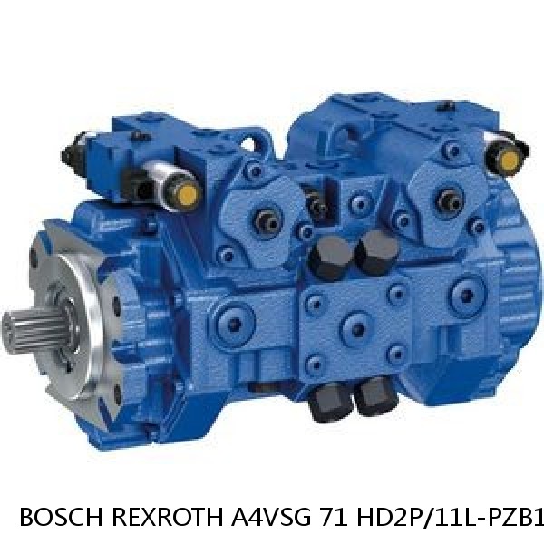 A4VSG 71 HD2P/11L-PZB10K270N BOSCH REXROTH A4VSG Axial Piston Variable Pump