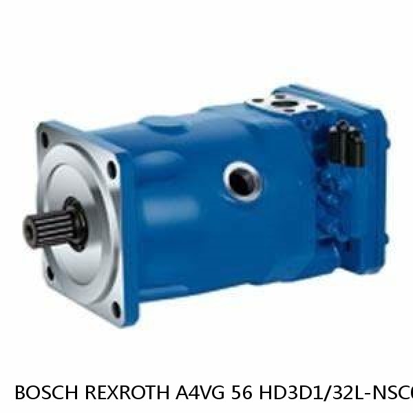 A4VG 56 HD3D1/32L-NSC02F00XL-S BOSCH REXROTH A4VG Variable Displacement Pumps